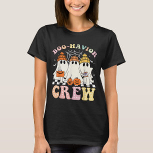 Boo Havior Crew Behavior Yst Halloween Aba Rbt  T-Shirt