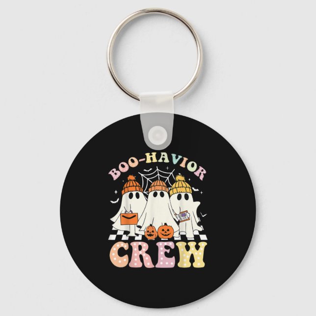 Boo Havior Crew Behaviour Yst Halloween Aba Rbt  Key Ring (Front)