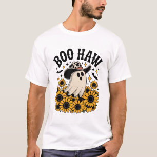 Boo Haw Cow Ghost Western Halloween T-Shirt