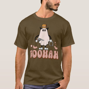 Boo Haw Cowboo Western Fall Autumn Halloween Spook T-Shirt