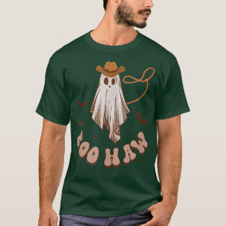 Boo Haw Ghost Rodeo Western Country Halloween Cowb T-Shirt