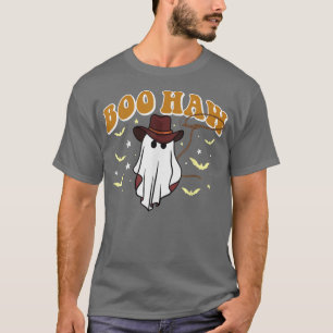 Boo Haw Retro Boo Halloween Cowboy Cowgirl  T-Shirt