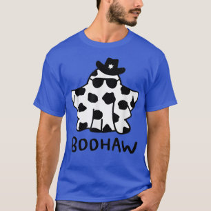 Boo Haw , Retro Boo Haw Ghost Cowbo Halloween  T-Shirt