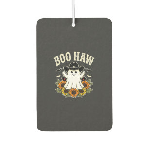 Boo Haw Western Halloween Ghost Design Car Air Freshener