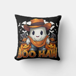 Boo Haw Western Halloween Vintage Ghost Funny Cute Cushion