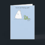 BOO! HISS! CARD<br><div class="desc">Not feeling well? A ghost and a snake express their disapproval: Boo. Hiss.</div>