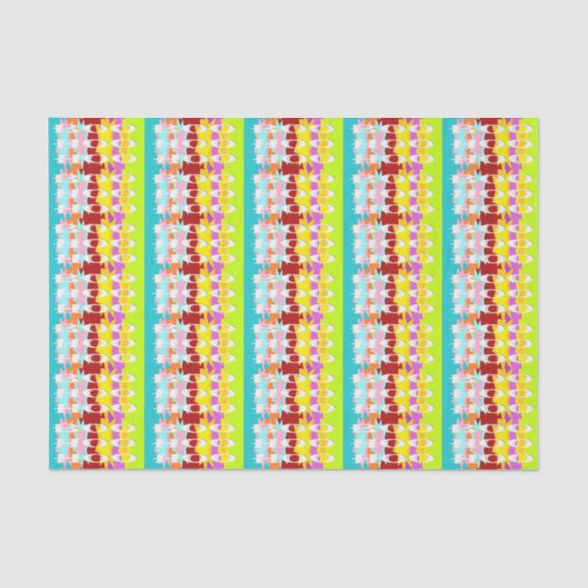 Boo Hoo design flash colours white text       Tissue Paper (Front)