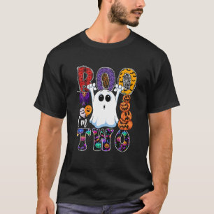 Boo I m Two Cute Boo Ghost Halloween 2nd Birthday T-Shirt