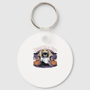Boo I'm a Cat Oversized T-Shirt Key Ring