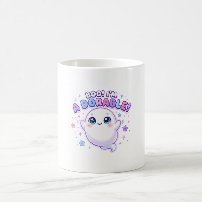 Boo I'm Adorable Cute Ghost Coffee Mug (Center)