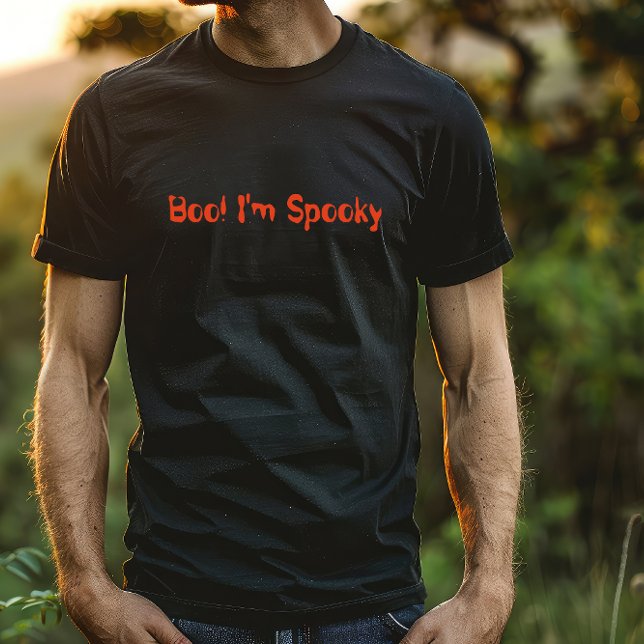 Boo! I'm Spooky orange halloween  T-Shirt (Creator Uploaded)