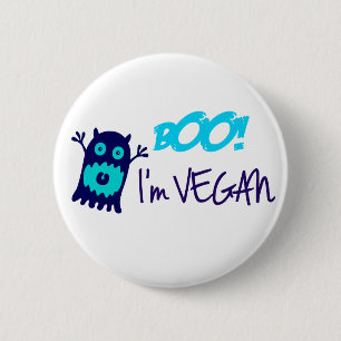 Boo! I'm Vegan 6 Cm Round Badge