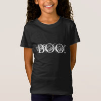 Boo in interesting lettering for Halloween