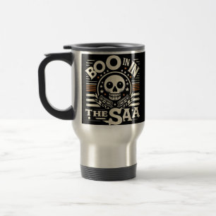 Boo in the USA: A Journey Through Time Travel Mug