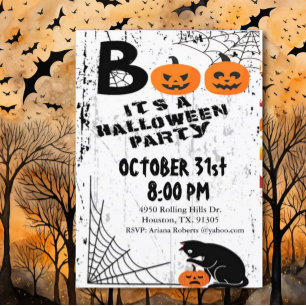 Boo It's Halloween Party Invitation