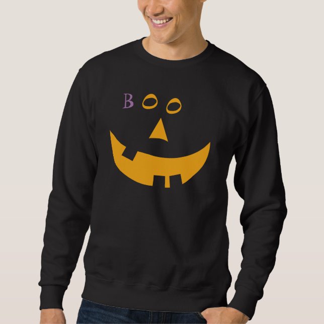BOO! Jack O'Lantern Face Sweatshirt (Front)