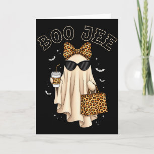 Boo Jee Boujee Ghost Halloween October Vibes Soky  Card