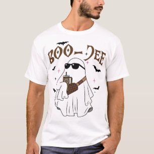 Boo JEE Boujee Pink Ghost Halloween October Vibes T-Shirt
