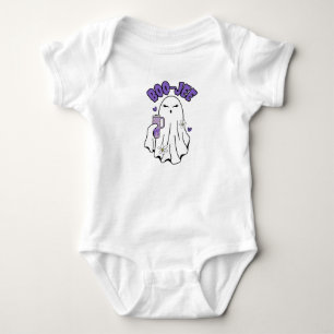 Boo-Jee Cute Halloween Ghost with 40oz Tumbler Baby Bodysuit