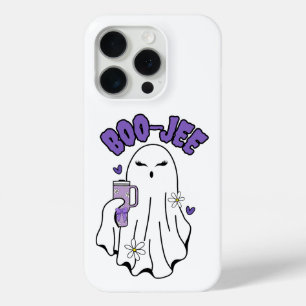 Boo-Jee Cute Halloween Ghost with 40oz Tumbler iPhone 15 Pro Case