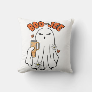 Boo-Jee Cute Halloween Ghost With 40oz Tumbler Cushion