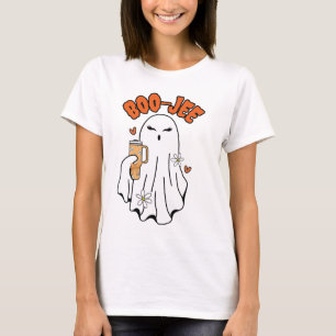 Boo-Jee Cute Halloween Ghost With 40oz Tumbler T-Shirt