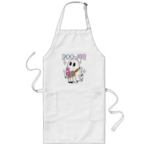 Boo Jee Funny Halloween Ghost Long Apron