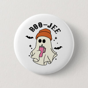Boo-Jee funny Halloween Tumbler-Inspired Ghost 6 Cm Round Badge