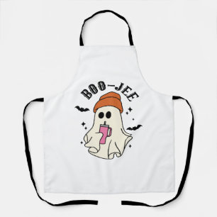 Boo-Jee funny Halloween Tumbler-Inspired Ghost Apron