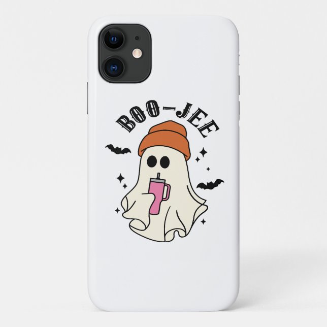 Boo-Jee  funny Halloween Tumbler-Inspired Ghost Case-Mate iPhone Case (Back)