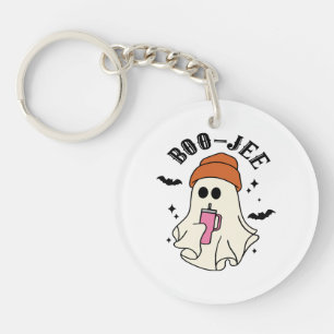 Boo-Jee funny Halloween Tumbler-Inspired Ghost Key Ring