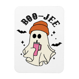 Boo-Jee funny Halloween Tumbler-Inspired Ghost Magnet