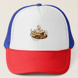 Boo-Jee Ghost Halloween funny Trucker Hat