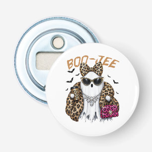 Boo-JEE Ghost Leopard Coquette Halloween Bottle Opener
