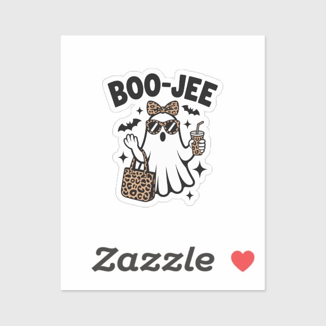 BOO-JEE Ghost – Stylish Halloween Diva Design (Sheet)