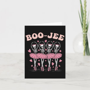 Boo-jee Halloween Ballet Dancing Ghost Tutu Spooky Card
