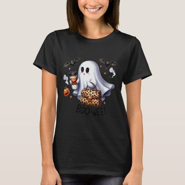 Boo Jee Halloween Ghost Party Costume Women Girl  T-Shirt (Front)