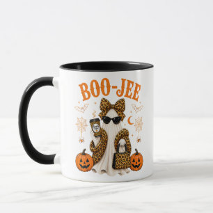 Boo JEE Leopard Ghost Halloween Cute Spooky Mug