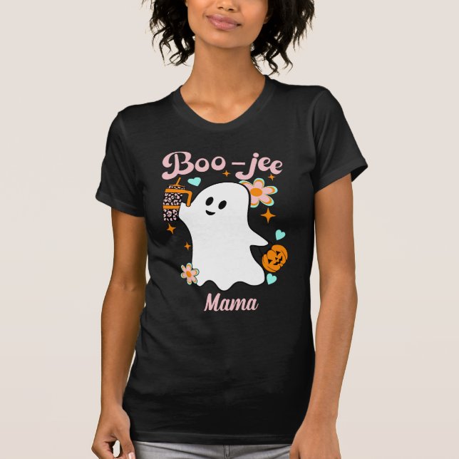 Boo-Jee Mama | Retro Ghost T-Shirt (Front)