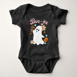 Boo-Jee   Retro Ghost Baby Bodysuit