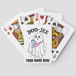 Boo-Jee Trendy Ghost Playing Cards