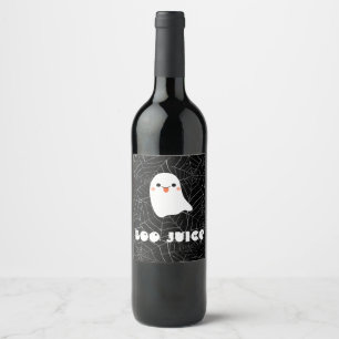 Boo Juice Wine Lable, Halloween Party Decor, Wine Label
