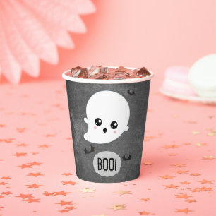 Boo Kawaii Ghost Halloween Paper Cups