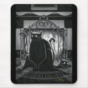Boo Kitty Gets Sat Upon Mouse Pad