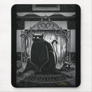 Boo Kitty Gets Sat Upon Mouse Pad