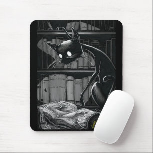 Boo Kitty Reads Dune Mouse Pad