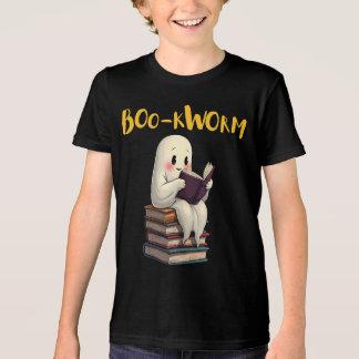  Boo-kworm Read More Books Ghost Reading Halloween Tri-Blend Shirt