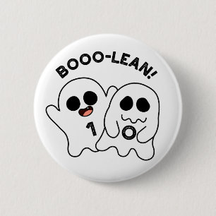 Boo-lean Funny Computer Ghost Boolean Pun 6 Cm Round Badge