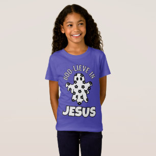 Boo-lieve in Jesus Girls' Fine Jersey T-Shirt
