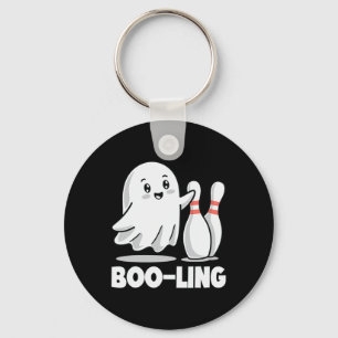 Boo-ling Funny Halloween Bowling Key Ring